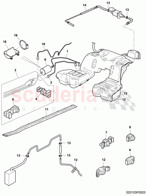 Part Diagram for Bentley 3D0201449E
