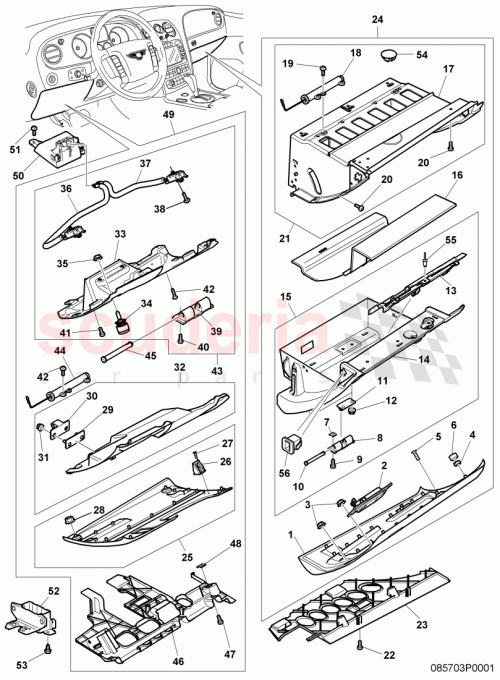 Part Diagram for Bentley 3D08571479B9