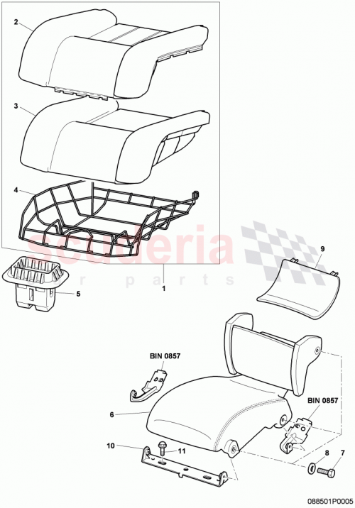 Part Diagram for Bentley 3W3886373