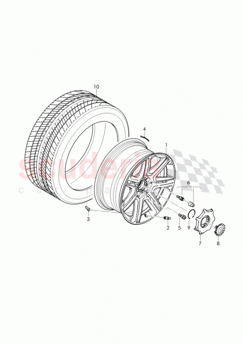 Part Diagram for Bentley 3Y0601175