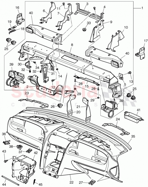 Part Diagram for Bentley 3W0863841