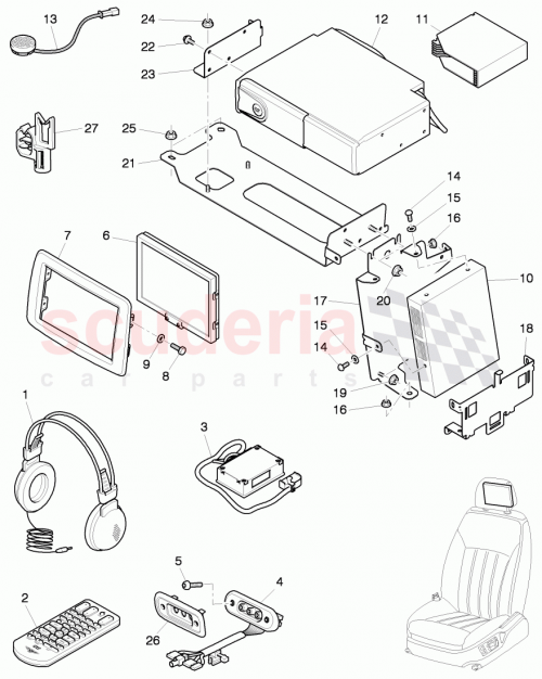 Part Diagram for Bentley 3W5 862 369 A
