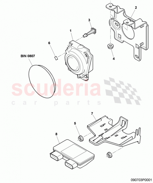 Part Diagram for Bentley 3W0907371
