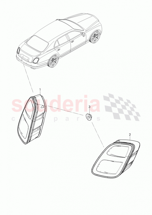 Part Diagram for Bentley 3Y0 945 092 A