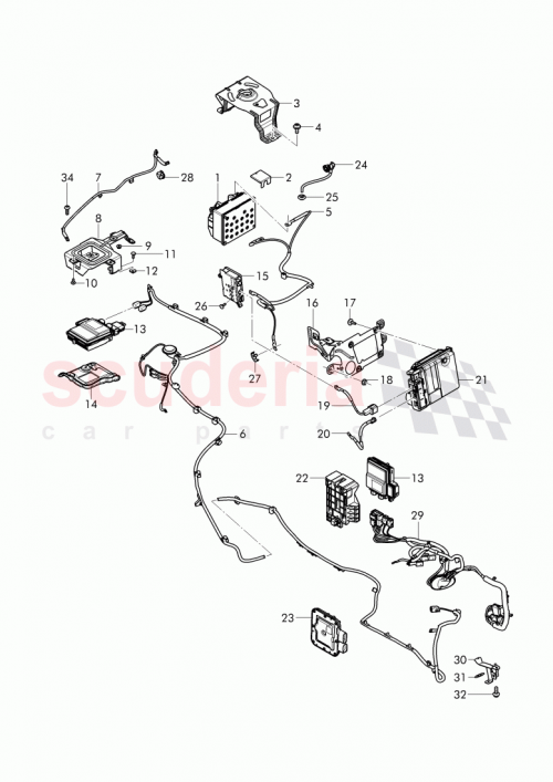 Part Diagram for Bentley 4M0 971 227 S