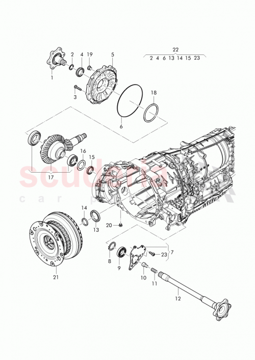 Part Diagram for Bentley 01V 409 380