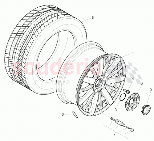 Part Diagram for Bentley 3Y0 601 171 AA
