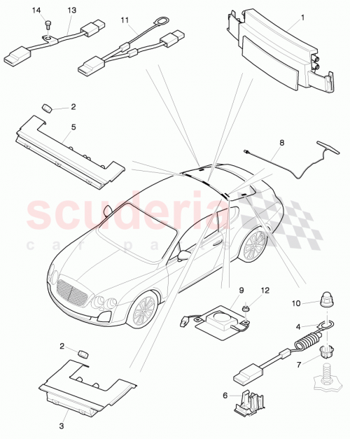 Part Diagram for Bentley WHT002751