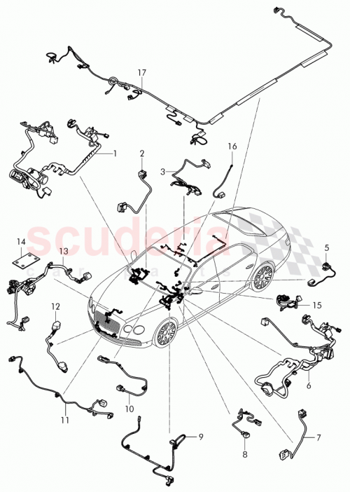 Part Diagram for Bentley 3W3 971 392 D