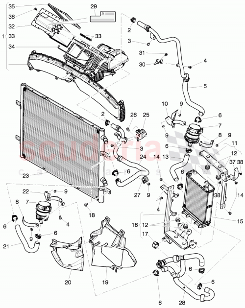Part Diagram for Bentley 3W0 121 345 D