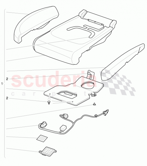 Part Diagram for Bentley 3W7860389C