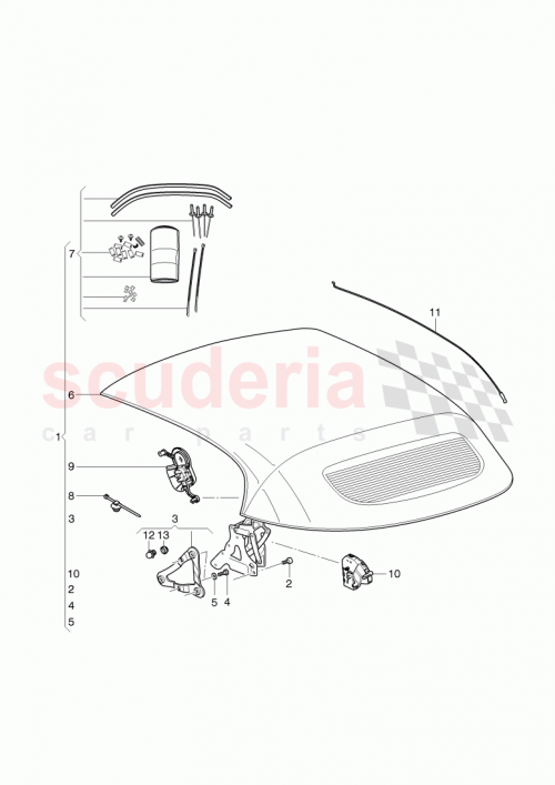 Part Diagram for Bentley 3W7 871 011 M