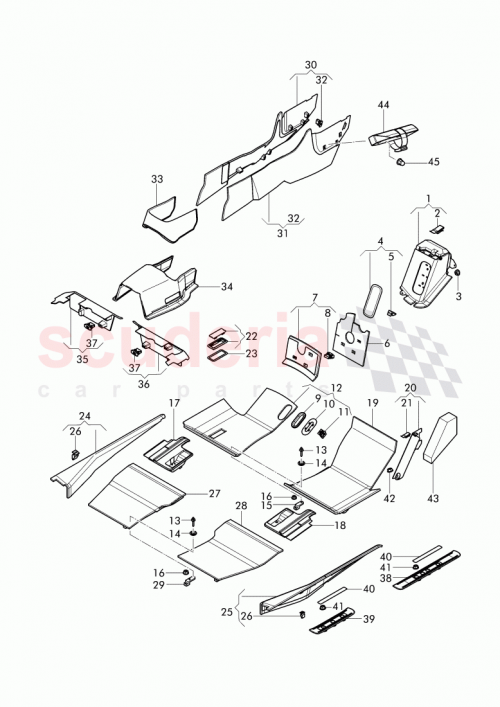 Part Diagram for Bentley 3Y5 864 045