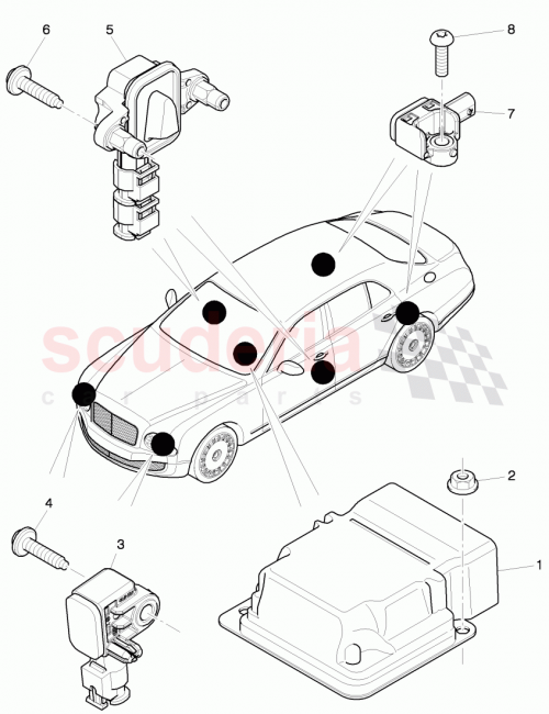 Part Diagram for Bentley 4G0 959 655 B