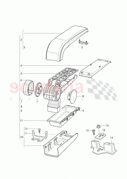 Part Diagram for Bentley 3W0864101AK