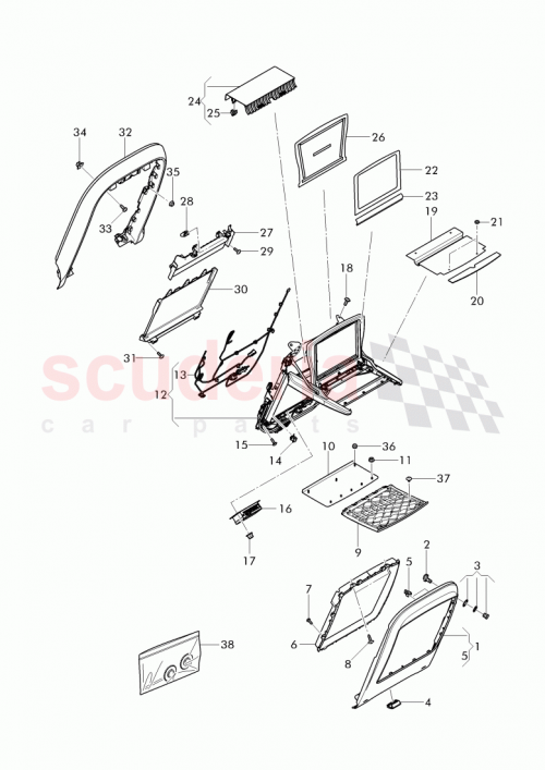 Part Diagram for Bentley 3Y5 881 539 D