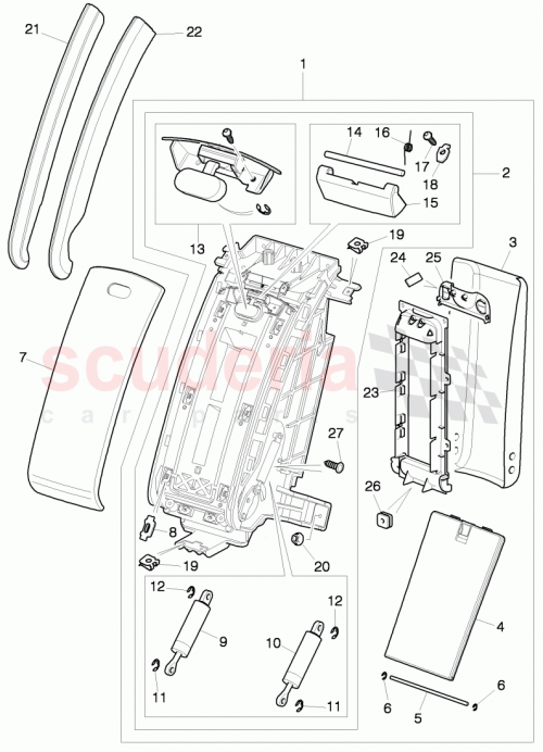 Part Diagram for Bentley 3W5885081R