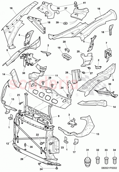 Part Diagram for Bentley 3W8805285C