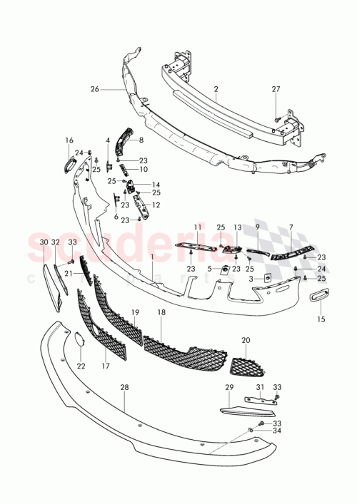 Part Diagram for Bentley 3W3 807 682 K