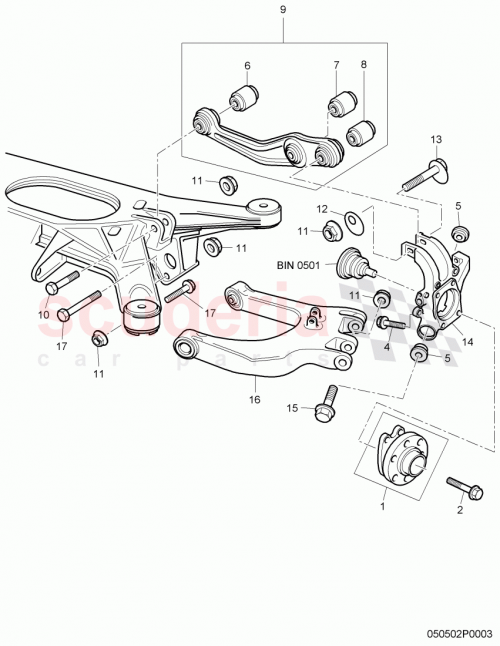 Part Diagram for Bentley 4E0 505 323 AC