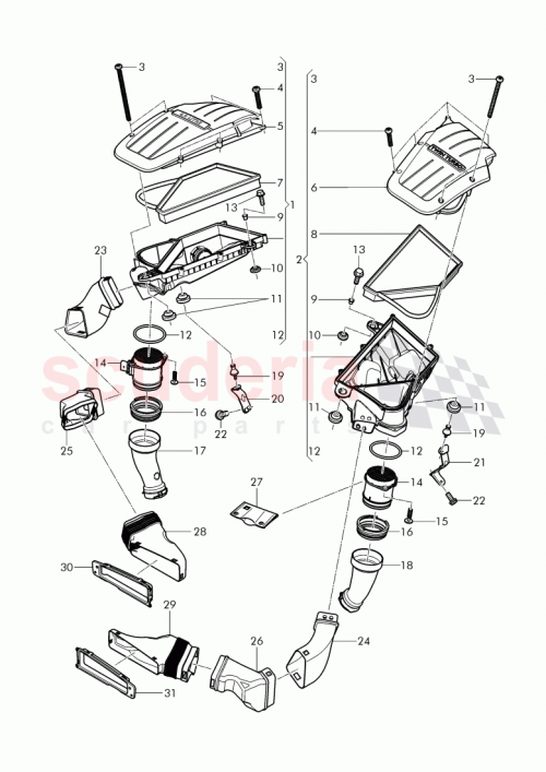 Part Diagram for Bentley 3W0 129 368 C