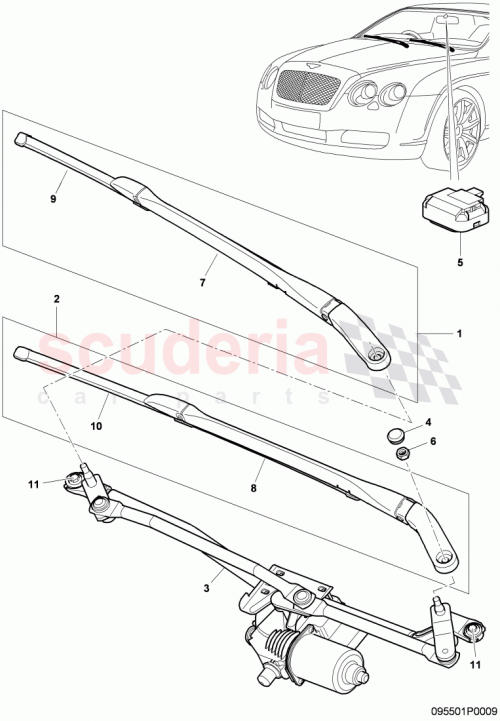 Part Diagram for Bentley 1K0955559AJ