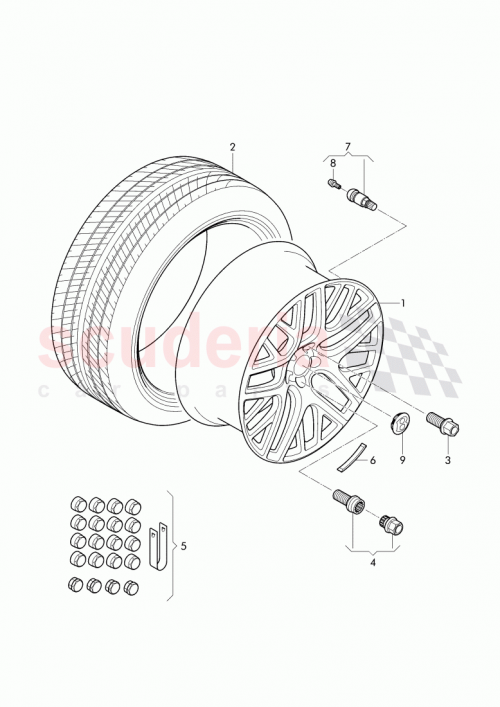 Part Diagram for Bentley 3W0 601 025 FH
