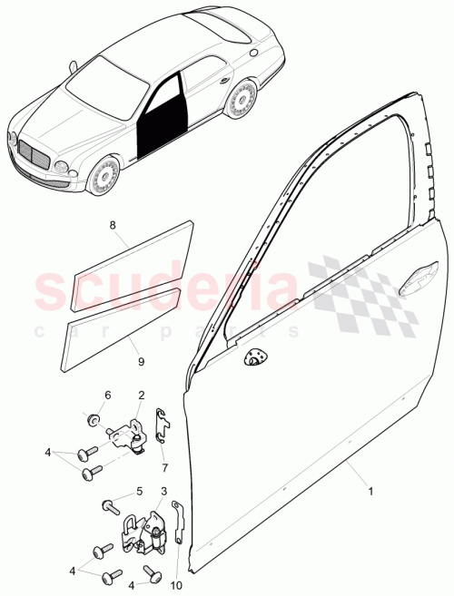 Part Diagram for Bentley 3Y5837999