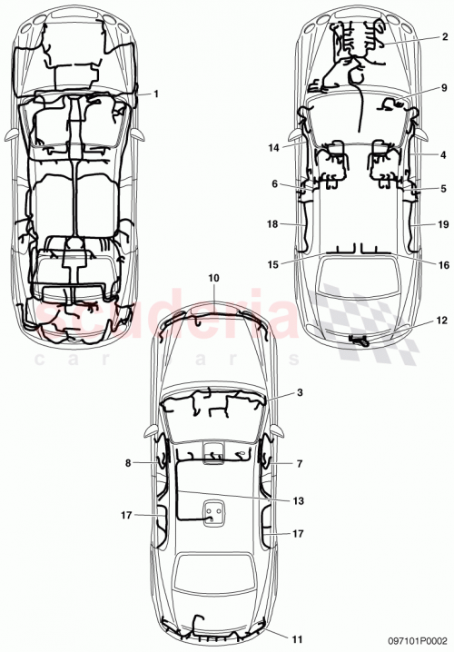 Part Diagram for Bentley 3W5971080C
