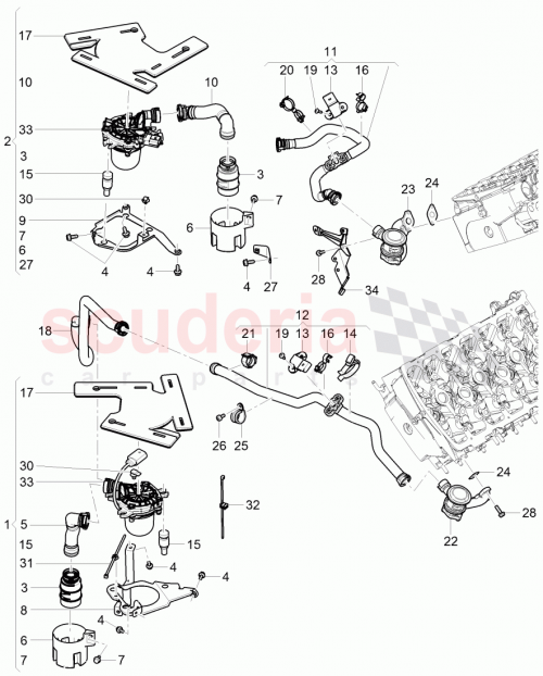 Part Diagram for Bentley 3W0131085N