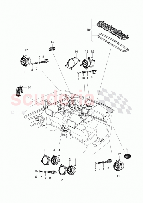 Part Diagram for Bentley 3Y0819790C