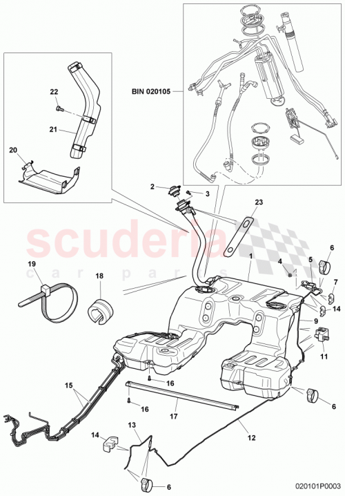Part Diagram for Bentley 3D0201976A