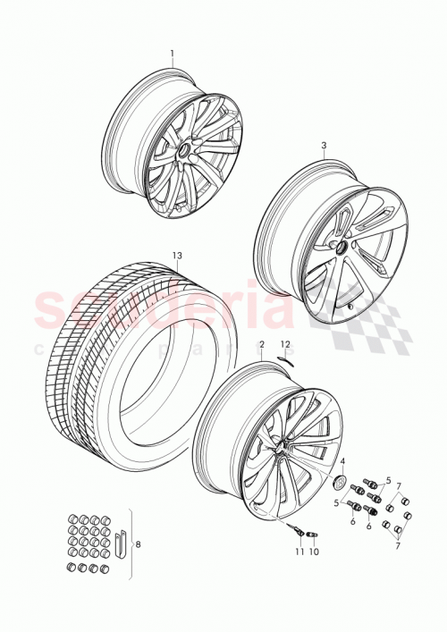 Part Diagram for Bentley 36A 601 025 C