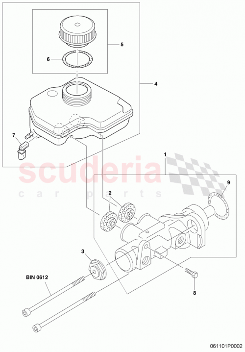 Part Diagram for Bentley 3W0698642
