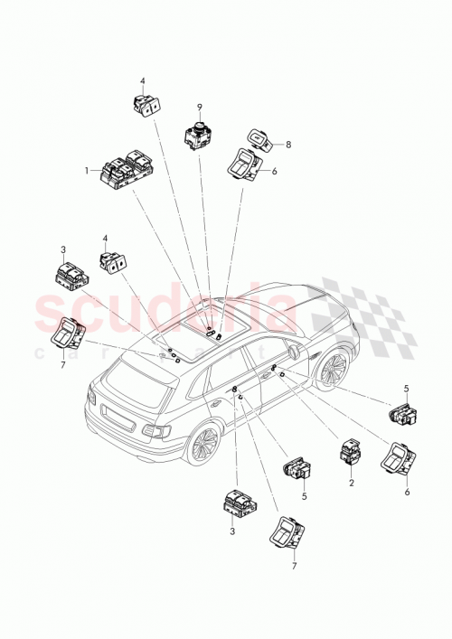 Part Diagram for Bentley 36A 959 851