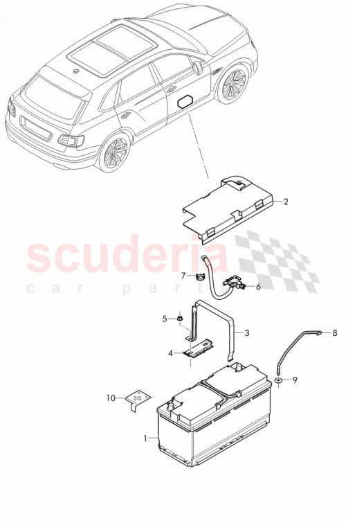 Part Diagram for Bentley 8K0 915 429 C