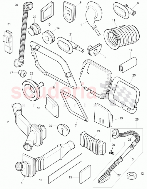 Part Diagram for Bentley 3W8971829