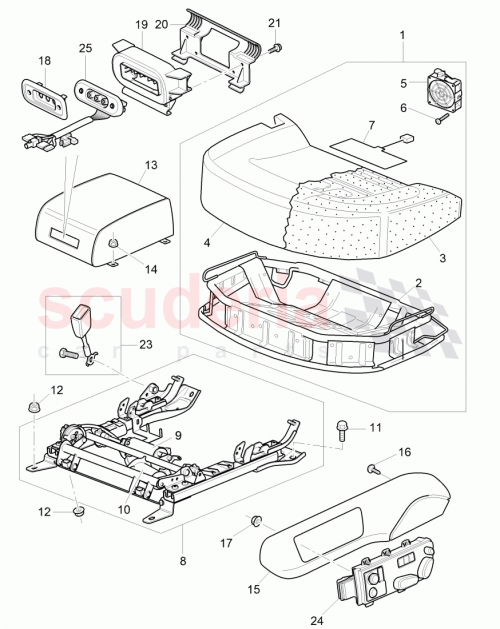 Part Diagram for Bentley 3W5959561