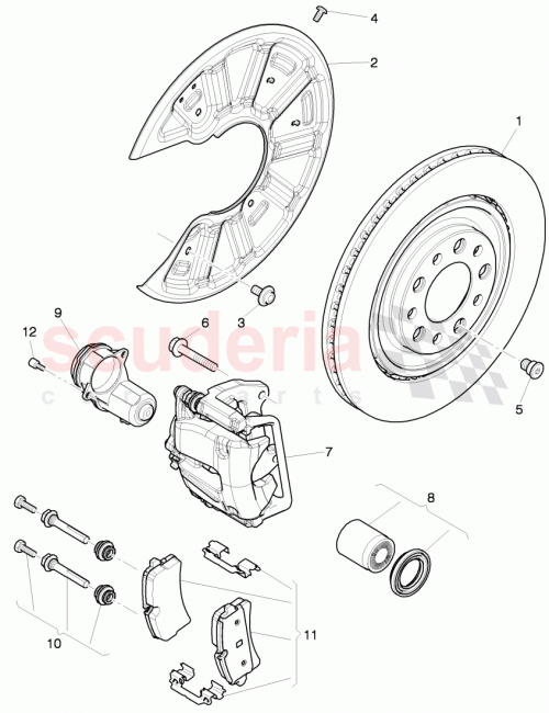 Part Diagram for Bentley 3Y0615601A