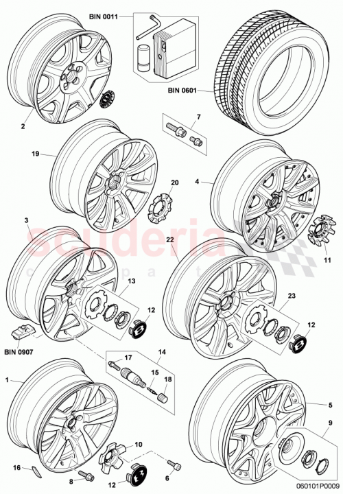 Part Diagram for Bentley 3W0601161CS