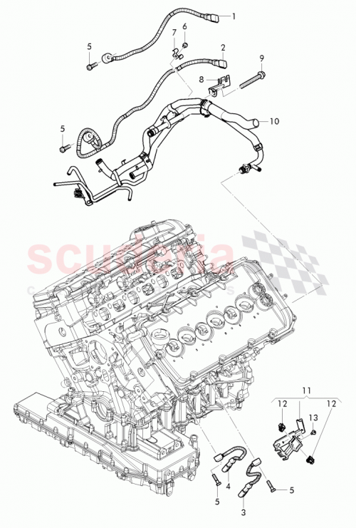 Part Diagram for Bentley 3W3 971 504 A