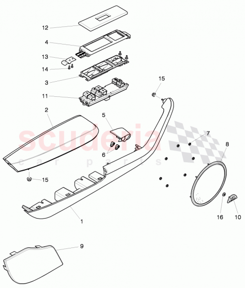 Part Diagram for Bentley 3W3 035 365 H