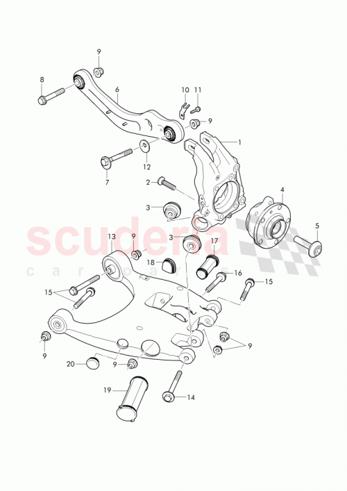 Part Diagram for Bentley 3W7511512D