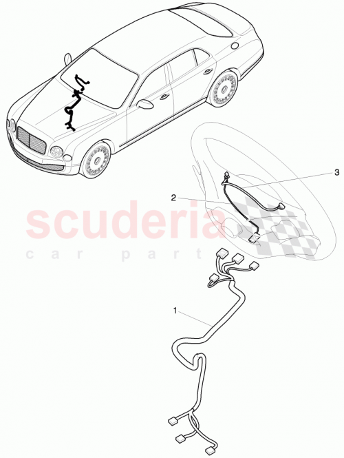 Part Diagram for Bentley 3Y1 972 072 C