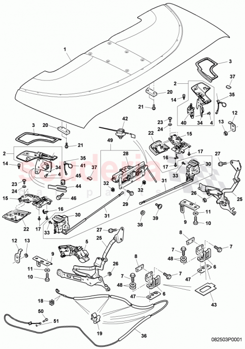 Part Diagram for Bentley 3W7953229A