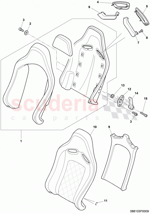 Part Diagram for Bentley 3W0881651