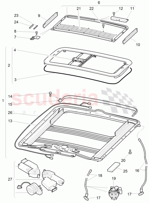 Part Diagram for Bentley 3W5877165