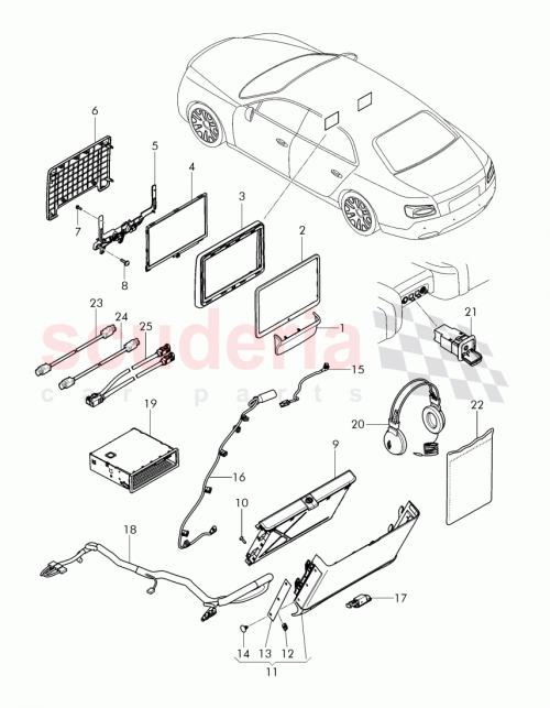 Part Diagram for Bentley 4W0 882 940