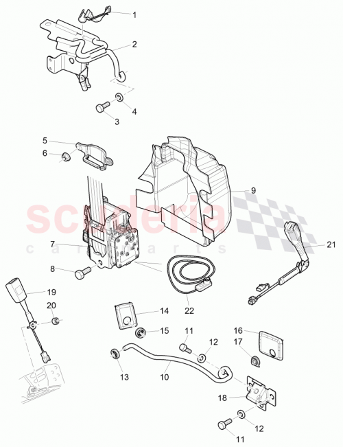 Part Diagram for Bentley 3W7867223