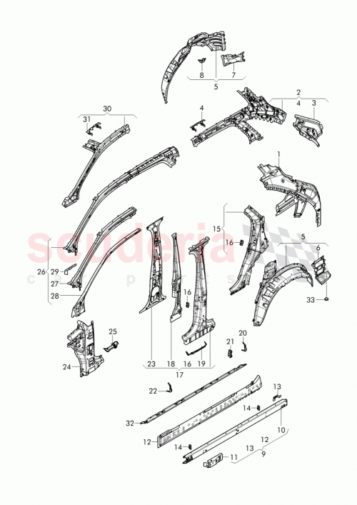 Part Diagram for Bentley 4M0 806 095 B